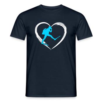 amour de la plongée - T-shirt homme - marine - Devant - AI Model Male 178 light (178cm)
