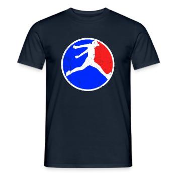 Parkour Logo - Men's T-Shirt - navy - Front - AI Model Male 178 light (178cm)