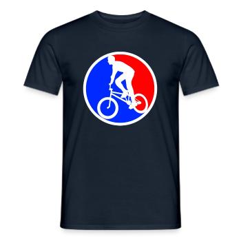 BMX Logo - T-shirt homme - marine - Devant - AI Model Male 178 light (178cm)