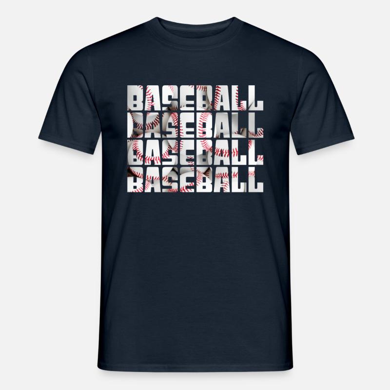 baseball - Männer T-Shirt - Navy