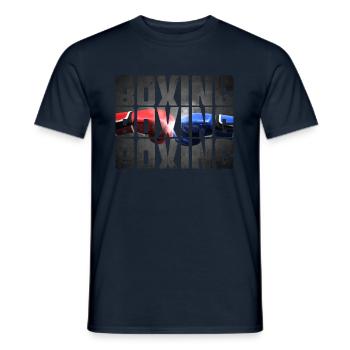 Boxing - Men's T-Shirt - navy - Front - AI Model Male 178 light (178cm)
