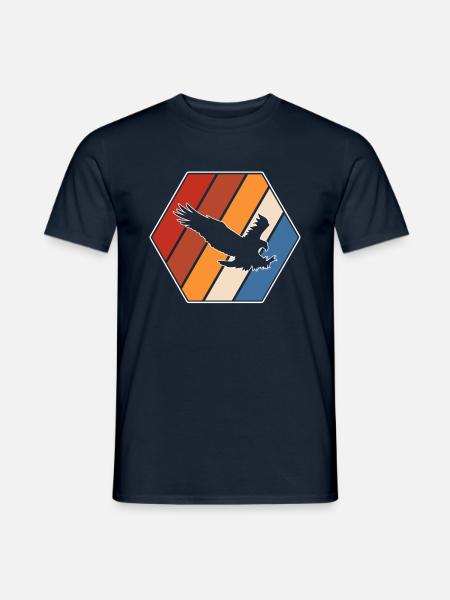 Adler Retro - Männer T-Shirt - Navy
