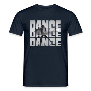 Tanzen - Männer T-Shirt - Navy - Vorne - AI Model Male 178 light (178cm)
