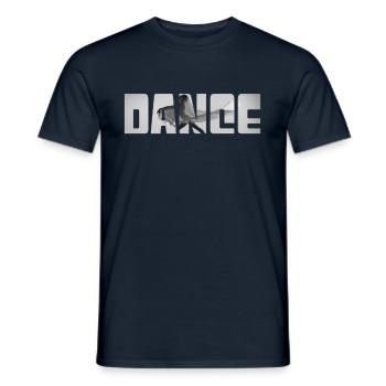 Tanzen - Männer T-Shirt - Navy - Vorne - AI Model Male 178 light (178cm)