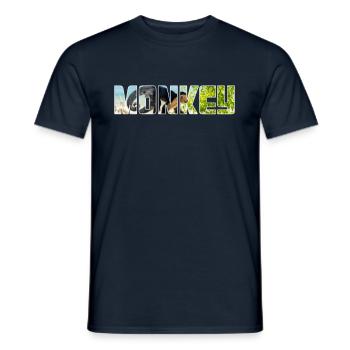 Singe - T-shirt homme - marine - Devant - AI Model Male 178 light (178cm)