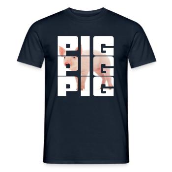 Cochon - T-shirt homme - marine - Devant - AI Model Male 178 light (178cm)