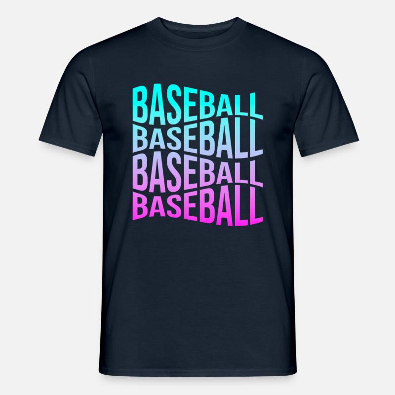 Baseball - Männer T-Shirt - Navy