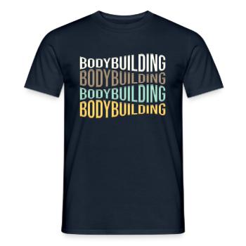 culturisme - T-shirt homme - marine - Devant - AI Model Male 178 light (178cm)