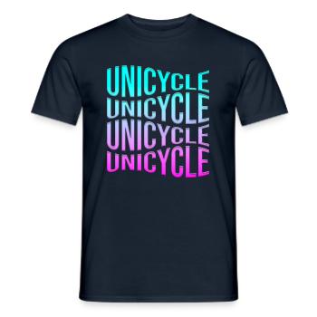 Unicycle - Men's T-Shirt - navy - Front - AI Model Male 178 light (178cm)