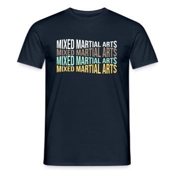 mma - Männer T-Shirt - Navy - Vorne - AI Model Male 178 light (178cm)