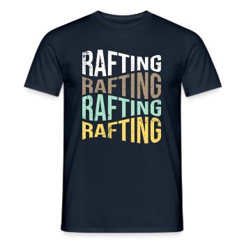 rafting - Männer T-Shirt - Navy - Vorne - AI Model Male 178 light (178cm)
