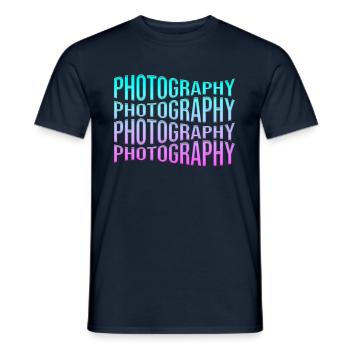 Photography - Men's T-Shirt - navy - Front - AI Model Male 178 light (178cm)