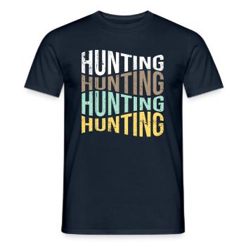 Hunt - Men's T-Shirt - navy - Front - AI Model Male 178 light (178cm)