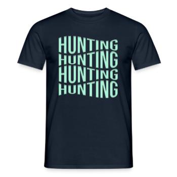 Hunt - Men's T-Shirt - navy - Front - AI Model Male 178 light (178cm)
