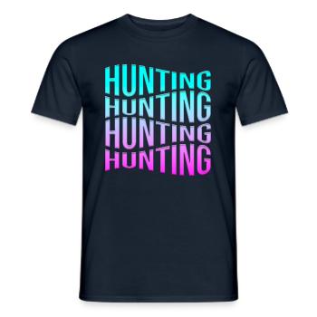 Hunt - Men's T-Shirt - navy - Front - AI Model Male 178 light (178cm)