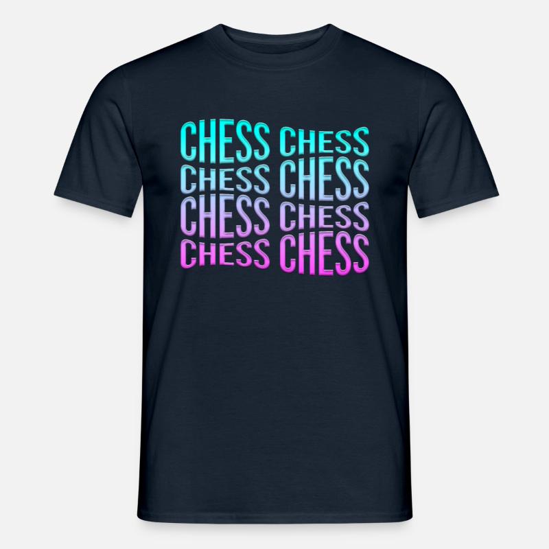 Schach - Männer T-Shirt - Navy