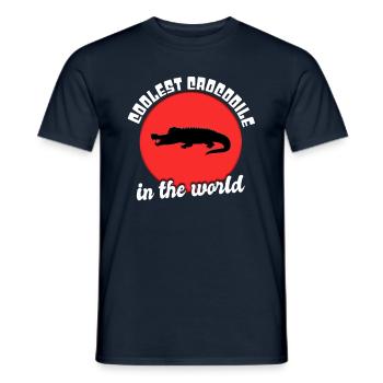 Dicton de crocodile cool - T-shirt homme - marine - Devant - AI Model Male 178 light (178cm)
