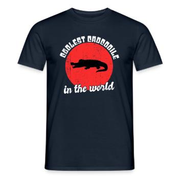 Dicton de crocodile cool - T-shirt homme - marine - Devant - AI Model Male 178 light (178cm)