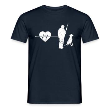 Battement de cœur du chasseur - T-shirt homme - marine - Devant - AI Model Male 178 light (178cm)