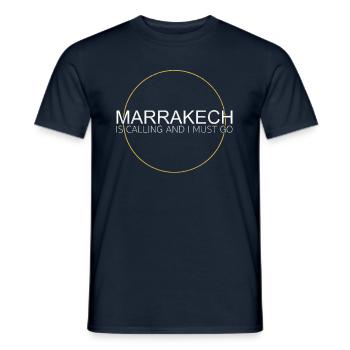 Citation Marrakech - T-shirt homme - marine - Devant - AI Model Male 178 light (178cm)