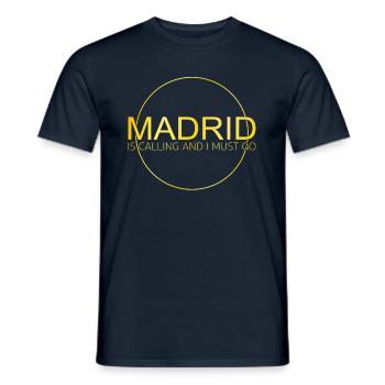 Citation de Madrid - T-shirt homme - marine - Devant - AI Model Male 178 light (178cm)
