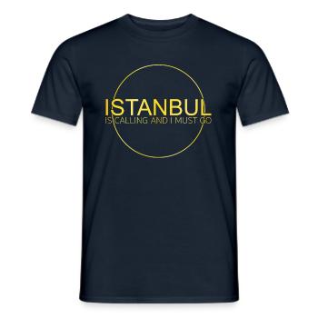 Istanbul - T-shirt homme - marine - Devant - AI Model Male 178 light (178cm)