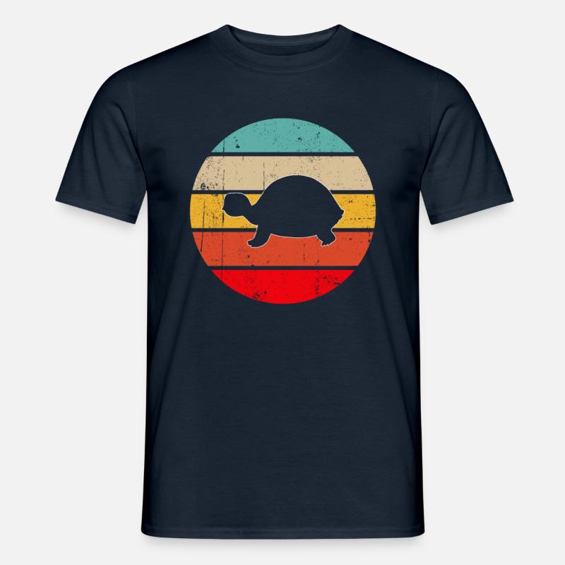 Turtle Retro - Men's T-Shirt - navy