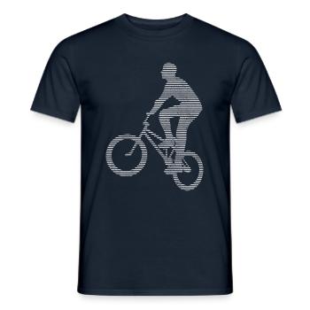 BMX - Männer T-Shirt - Navy - Vorne - AI Model Male 178 light (178cm)