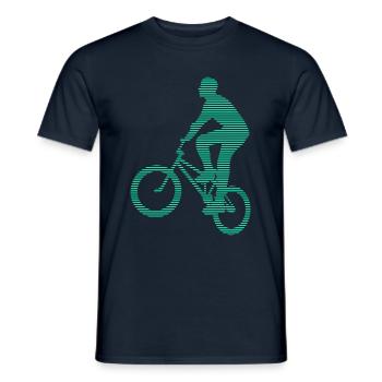 BMX - Männer T-Shirt - Navy - Vorne - AI Model Male 178 light (178cm)