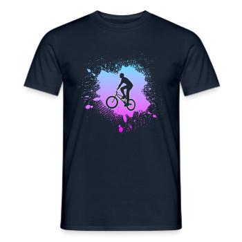 bmx - Männer T-Shirt - Navy - Vorne - AI Model Male 178 light (178cm)