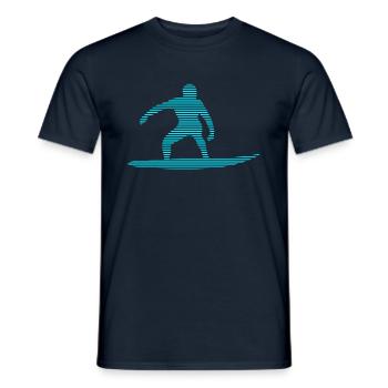 Surf - T-shirt homme - marine - Devant - AI Model Male 178 light (178cm)
