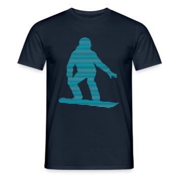 Planche à neige - T-shirt homme - marine - Devant - AI Model Male 178 light (178cm)