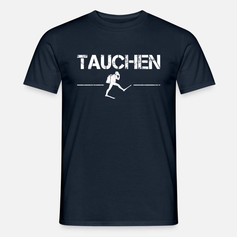 tauchen - Männer T-Shirt - Navy