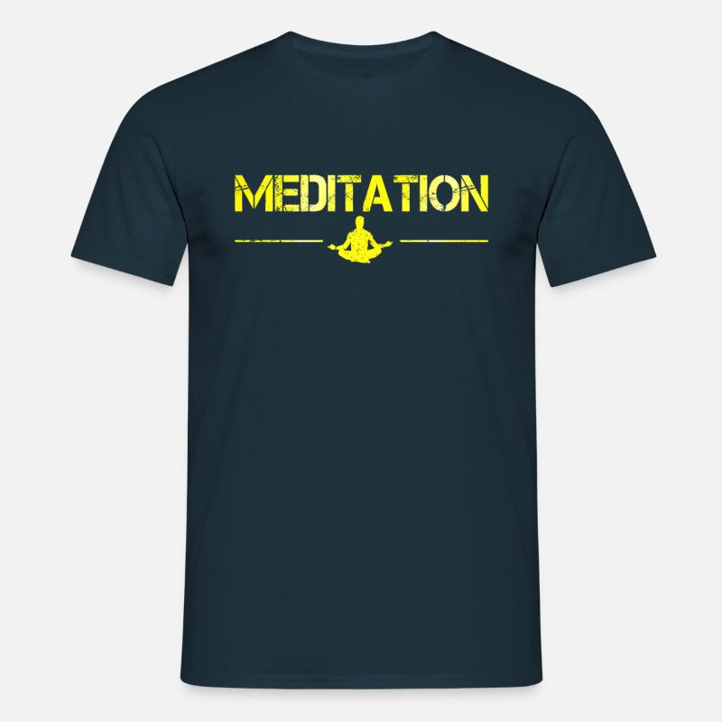 Meditation - Men's T-Shirt - navy
