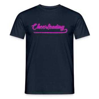 Cheerleading - T-shirt homme - marine - Devant - AI Model Male 178 light (178cm)