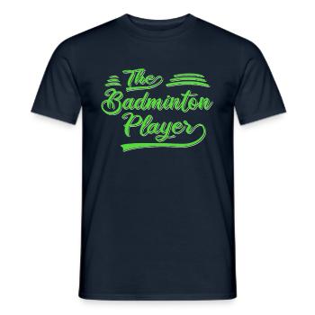 Le joueur de badminton - T-shirt homme - marine - Devant - AI Model Male 178 light (178cm)