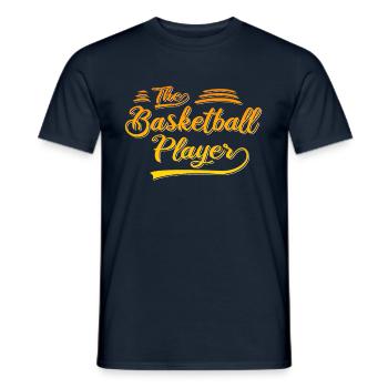 Der Basketball Spieler - Männer T-Shirt - Navy - Vorne - AI Model Male 178 light (178cm)