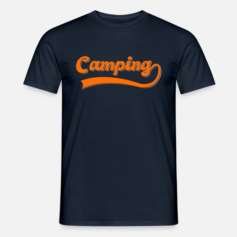 Camping - Männer T-Shirt - Navy