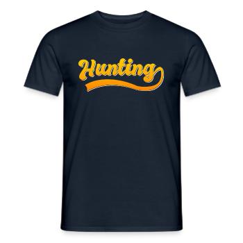 Jagd - Männer T-Shirt - Navy - Vorne - AI Model Male 178 light (178cm)
