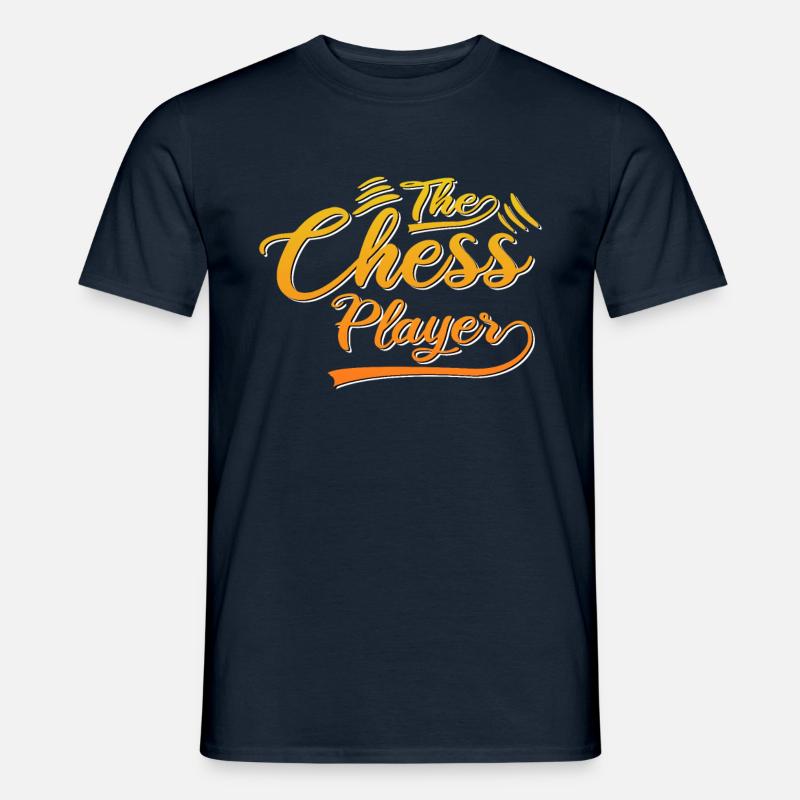 Der Schach Spieler - Männer T-Shirt - Navy