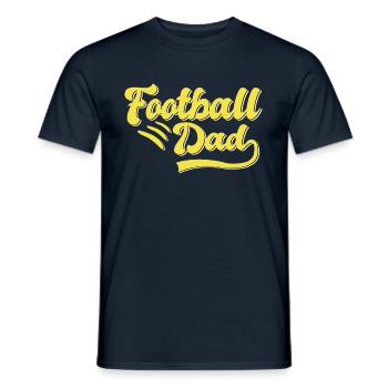 Cadeau Papa Football - T-shirt homme - marine - Devant - AI Model Male 178 light (178cm)