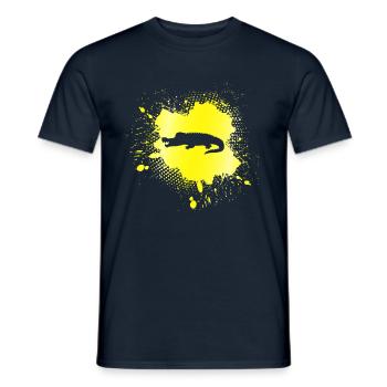 Crocodile - Men's T-Shirt - navy - Front - AI Model Male 178 light (178cm)