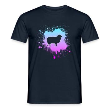 Sheep - Men's T-Shirt - navy - Front - AI Model Male 178 light (178cm)