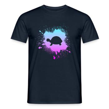 Turtle - Men's T-Shirt - navy - Front - AI Model Male 178 light (178cm)