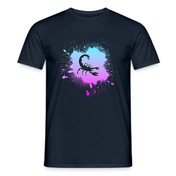 Scorpion - Men's T-Shirt - navy - Front - AI Model Male 178 light (178cm)