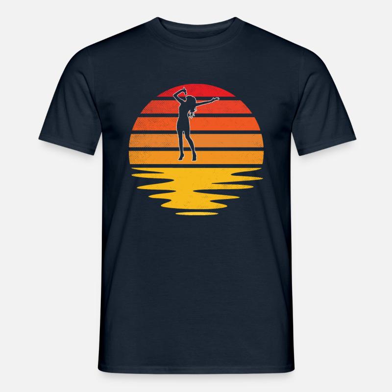 Singen Retro - Männer T-Shirt - Navy