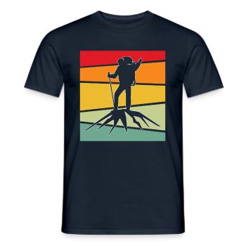Alpinisme Rétro - T-shirt homme - marine - Devant - AI Model Male 178 light (178cm)