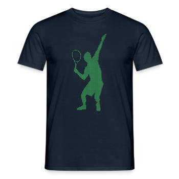tennis - T-skjorte herre - marine - Foran - AI Model Male 178 light (178cm)