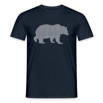 Bear - Men's T-Shirt - navy - Front - AI Model Male 178 light (178cm)
