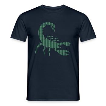 Scorpion - Men's T-Shirt - navy - Front - AI Model Male 178 light (178cm)